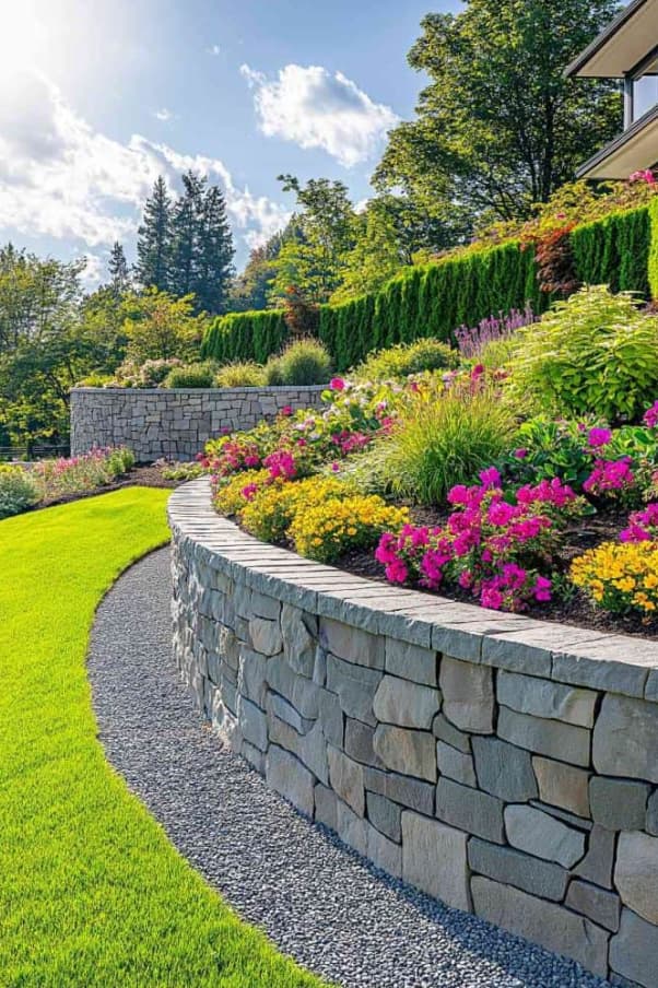 Garden Retaining Wall