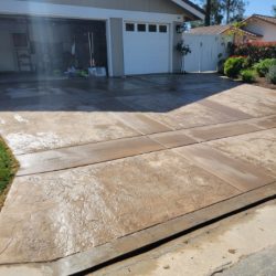 Stamp & Color Concrete Driveway